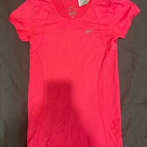 Nike Women's Bright Pink Dri-FIT Tee